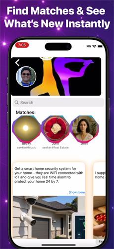 Find Peopel Seeking Your Buisness and see Whats New Instantly