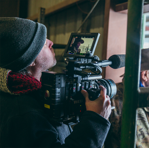 On set in Idaho for "500 Miles" doc