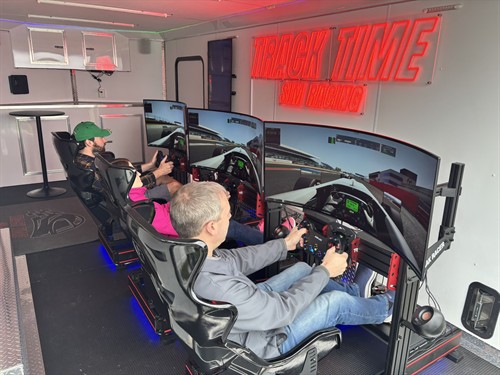 Three professional racing simulators 