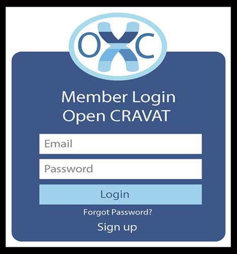 OXC Memebership Log in Page