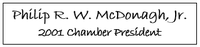 Philip McDonagh - Past President, 2001