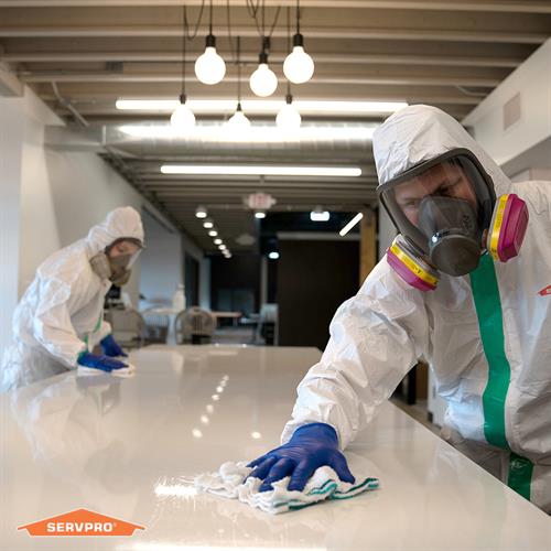 Show employees and customers you've chosen the highest level of cleaning. Our new Certified: SERVPRO Cleaned program is a weekly viral pathogen cleaning service, designed just for your business.