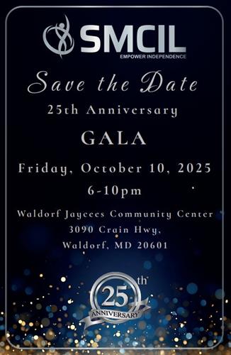 Save the Date - SMCIL's 25th Anniversary Gala 10/10/25