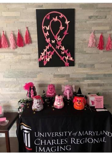 During Breast Cancer Awareness month we have giveaways and contests for patients to win gifts during October