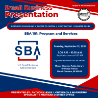 SBA 101; Program and Services