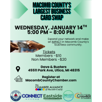 Macomb County's Largest Business Card Swap