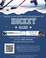 Humane Society of Macomb & Motor City Rockers Hockey Game