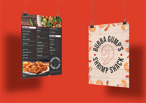 Jpetrous.com | Menu Design | Bubba Gump