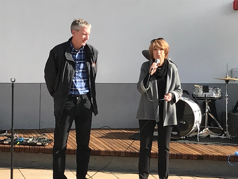 2018 Mayor Liz Kniss & Vice-Mayor Eric Filseth at MLK event, co-sponsored by YCS & City of Palo Alto