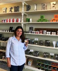 Owner Kirby showcasing health & wellness products Owner Kirby showcasing health & wellness products
