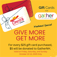 Cinco's Cantina Cares: Gift Cards for Gather