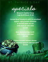 St. Patrick's Day Specials at The Beach Plum