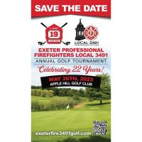 Exeter Professional Firefighters Annual Golf Tournament - May 26, 2023 at Apple Hill Golf Club - SAVE THE DATE!