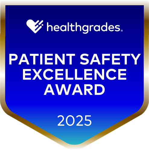 The hospital earned the patient safety excellence award, placing Blake in the top 5% of patient safety nationwide The hospital earned the patient safety excellence award, placing Blake in the top 5% of patient safety nationwide