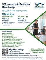 SCF LEADERSHIP ACADEMY BOOT CAMP - In Person at State College of Florida