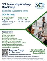 SCF LEADERSHIP ACADEMY BOOT CAMP - In Person at State College of Florida