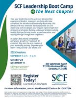 SCF LEADERSHIP ACADEMY BOOT CAMP: The Next Chapter