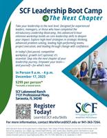 SCF LEADERSHIP ACADEMY BOOT CAMP: The Next Chapter