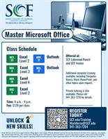 OUTLOOK - HANDS ON CLASSES at SCF