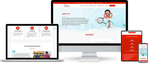 Non Profit Website for We Care Manatee
