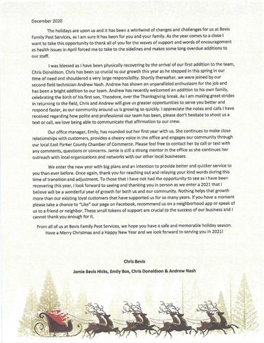 Our 2020 Year End Letter