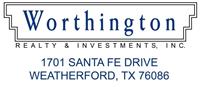 WORTHINGTON REALTY & INV., INC.