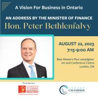 v2023 A Vision for Business in Ontario: An Address by the Minister of Finance, the Hon. Peter Bethlenfalvy
