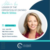 * Address by Marit Stiles, Leader of the Official Opposition of Ontario