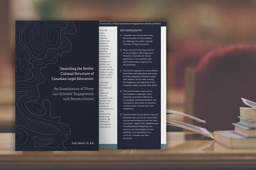 Report Design for a Dissertation on Decolonization in Canadian Law Schools
