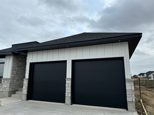 Garage Door Installation - Flush Black