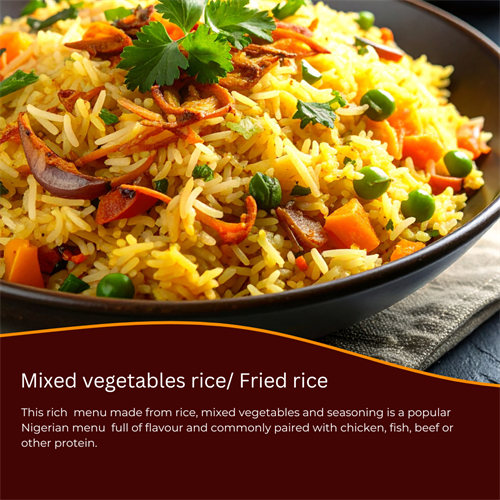 Delicious and Flavourful mixed vegetable rice