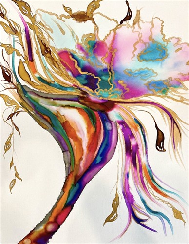 Alcohol Ink on canvas