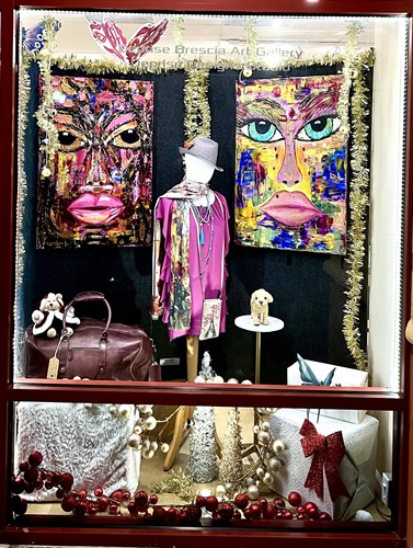 Holiday window display