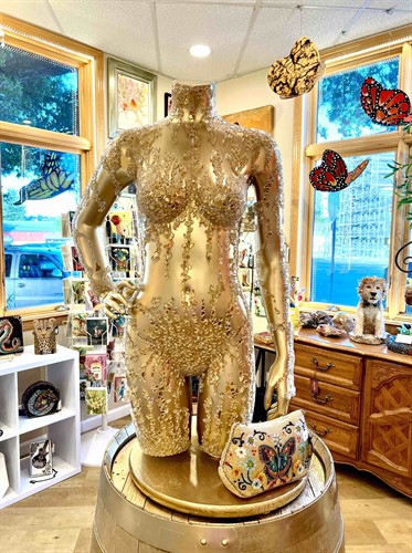Beautifully Broken Golden Butterfly Girl