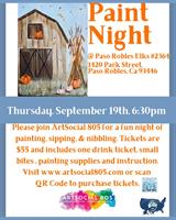 Paso Robles Elks Lodge Paint and Sip