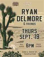 Live Music by Ryan Delmore at Club Car Bar