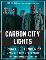 Carbon City Lights LIVE at Club Car Bar