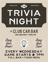 Trivia Night at Club Car Bar