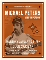 Michael Peters LIVE at Club Car Bar