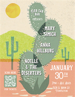 LIVE at CCB: Noelle & The Deserters w/ Mary Simich and Anna Hillburg