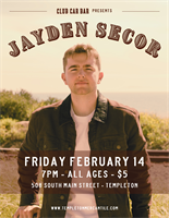 Jayden Secor LIVE at Club Car Bar