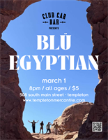 Blü Egyptian LIVE at Club Car Bar