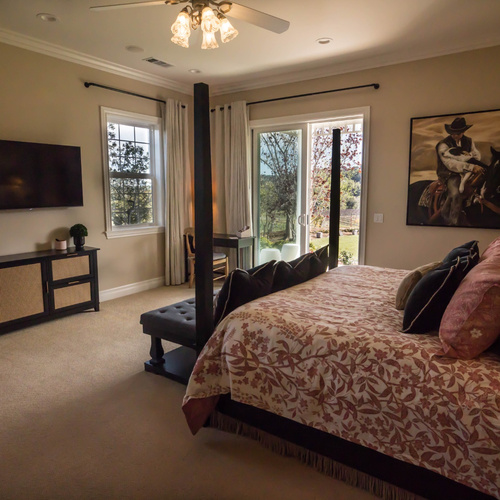 Clark House Master Bedroom with King Bed ensuite