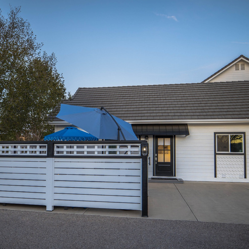 Clark House Apartment Entrance & Patio