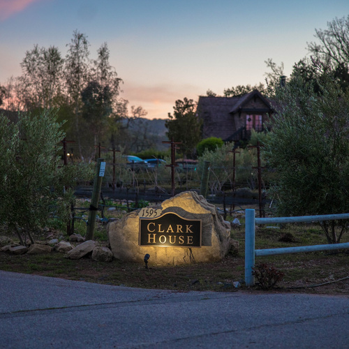 Clark House Driveway Entrance