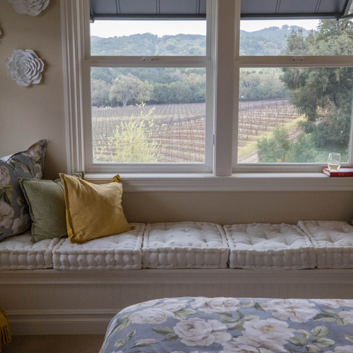 Upstairs Bedroom Number 3 with King Bed & Window Seat
