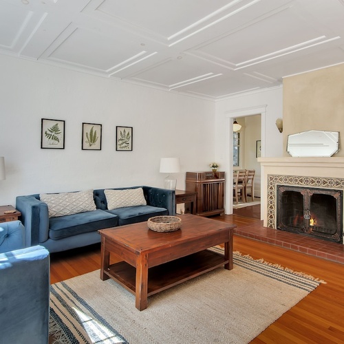 Westside Spanish Bungalow — living room