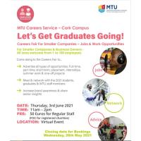 Careers Fair for Smaller Companies, Business Owners MTU 3 June 2021 - Virtual Event