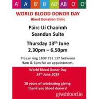 Irish Blood Transfusion Service - World Blood Donor Day - Pairc Ui Chaoimh Blood Donation Clinic