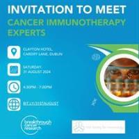 Invitation - Come and meet the Cancer Immunotherapy Experts